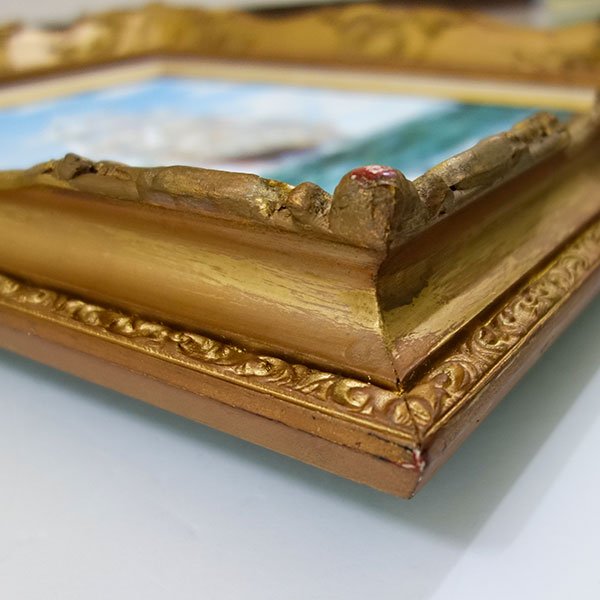 楽天市場】絵画 油彩画 F6号 「帆船」 手描き 額付き 油絵 肉筆 真筆