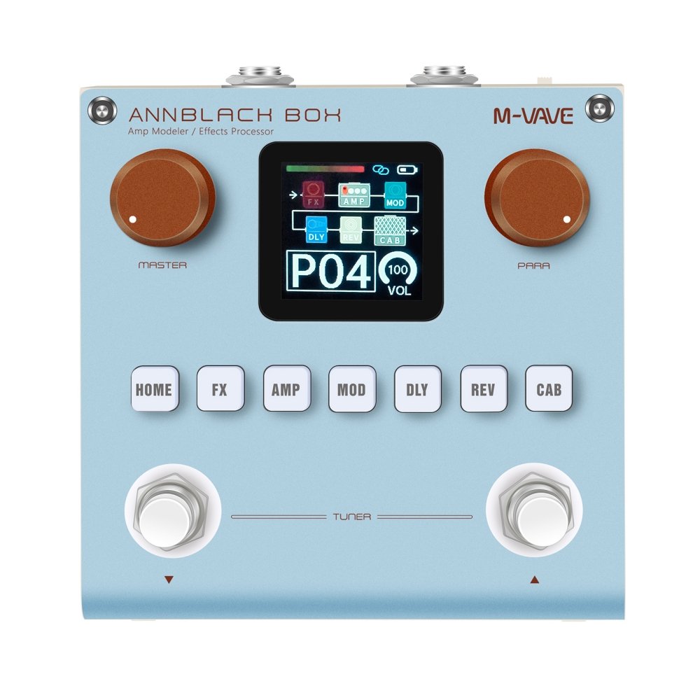 エレキギターとベース用のm-vave annblackbox,アンプモデラー