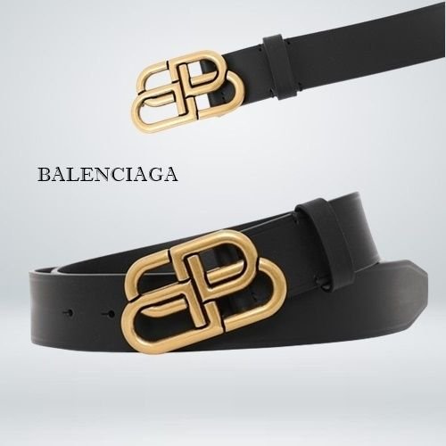BALENCIAGA バレンシアガ ベルト レディース レザー ロゴメタル
