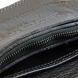 クロムハーツ 財布（Chrome Hearts）1ジップ スターボタンズブラック