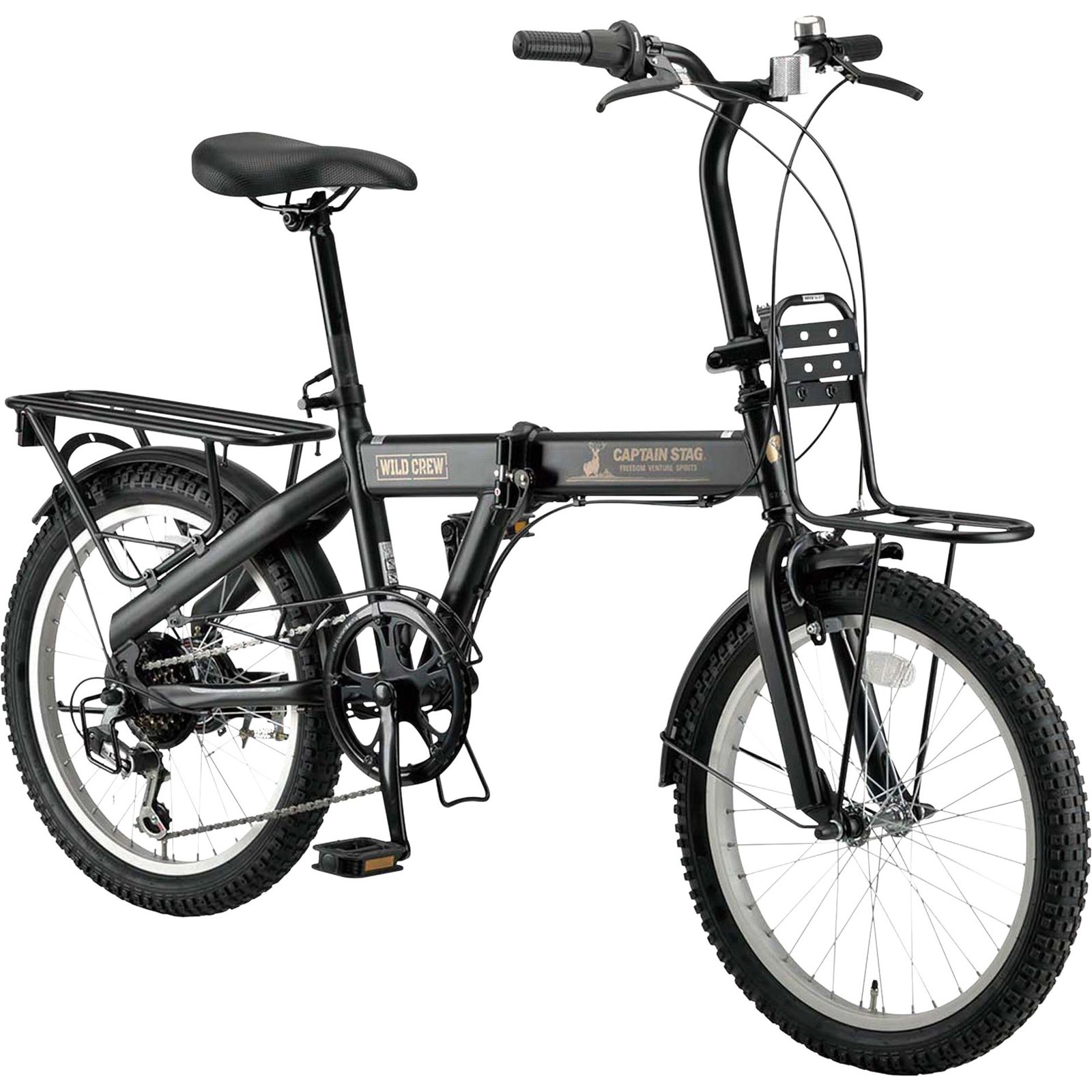 YG-1544 ワイルドクルー折りたたみ自転車20インチ外装6段 CAPTAIN STAG