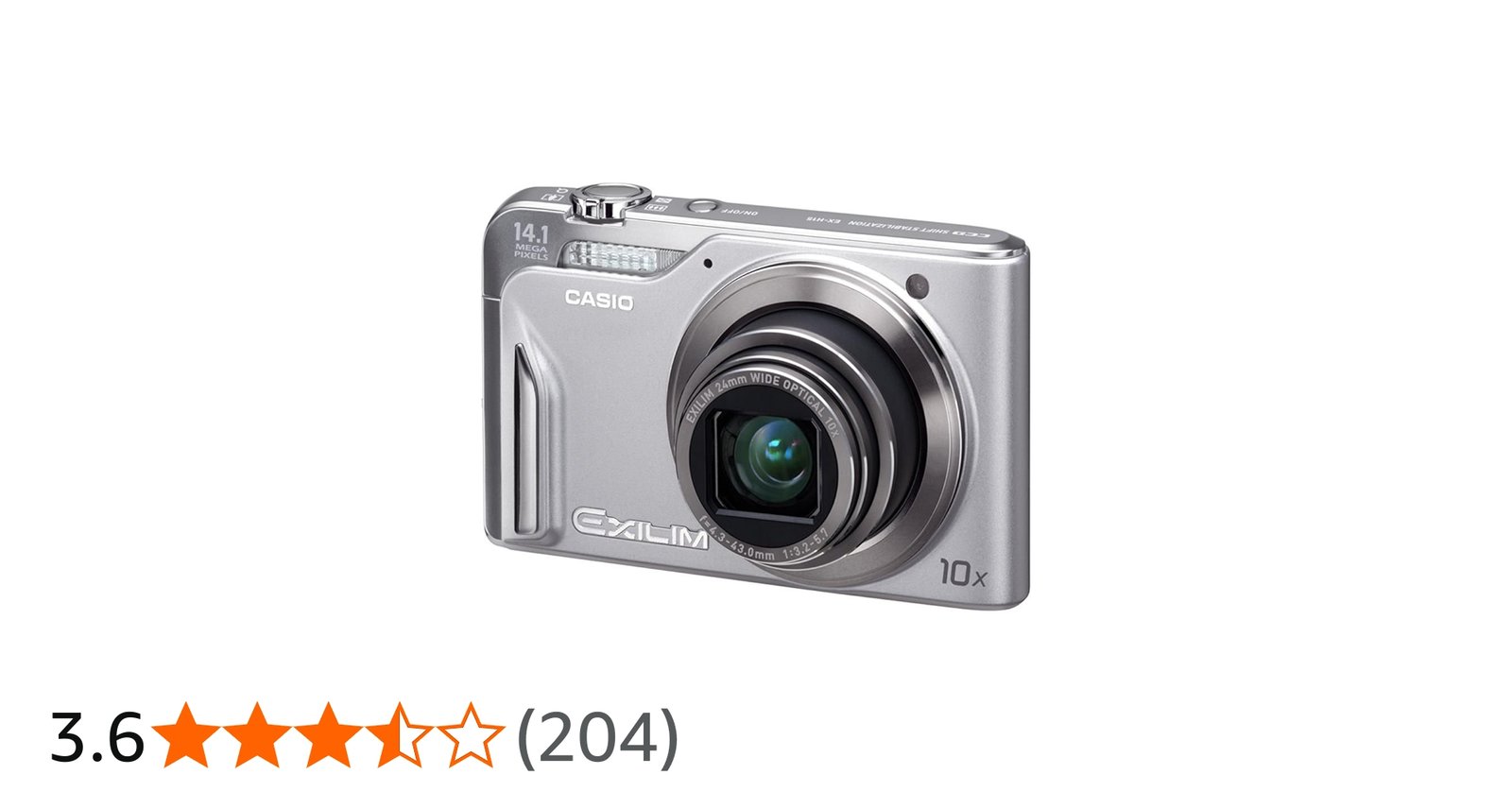 Amazon | CASIO デジタルカメラ EXILIM 1410万画素 10倍 シルバー EX
