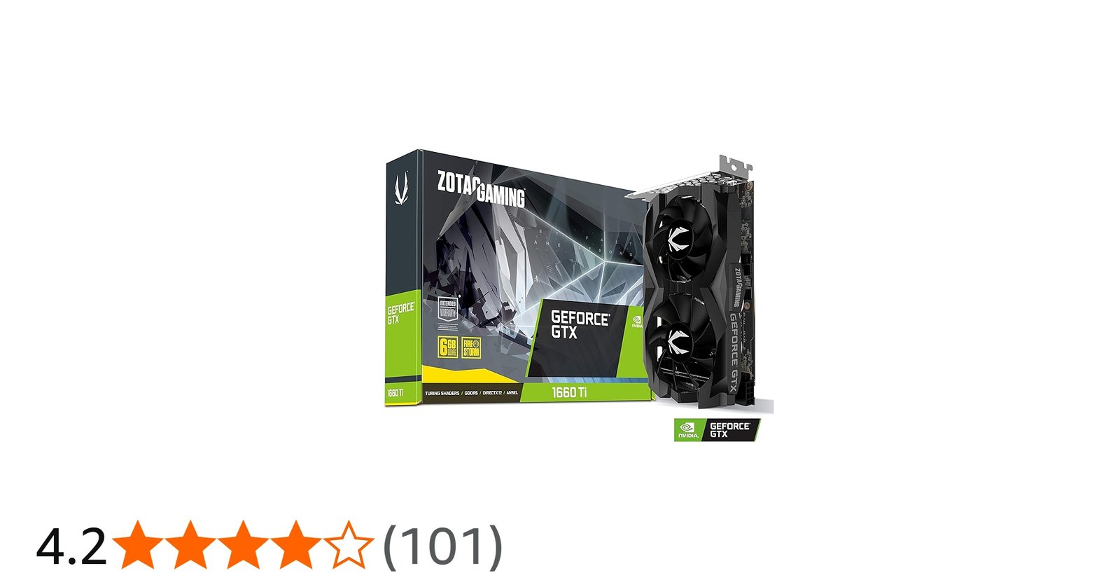 Amazon | ZOTAC GAMING GeForce GTX 1660 Ti 6GB GDDR6 グラフィックス