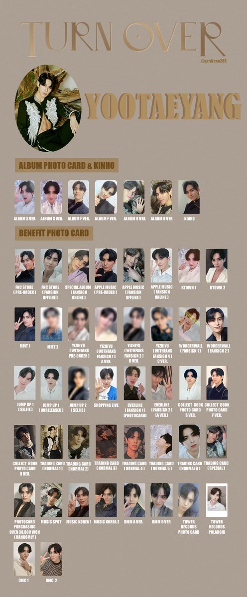 The latest SF9 Turn Over pc template maknae line #YOOTAEYANG