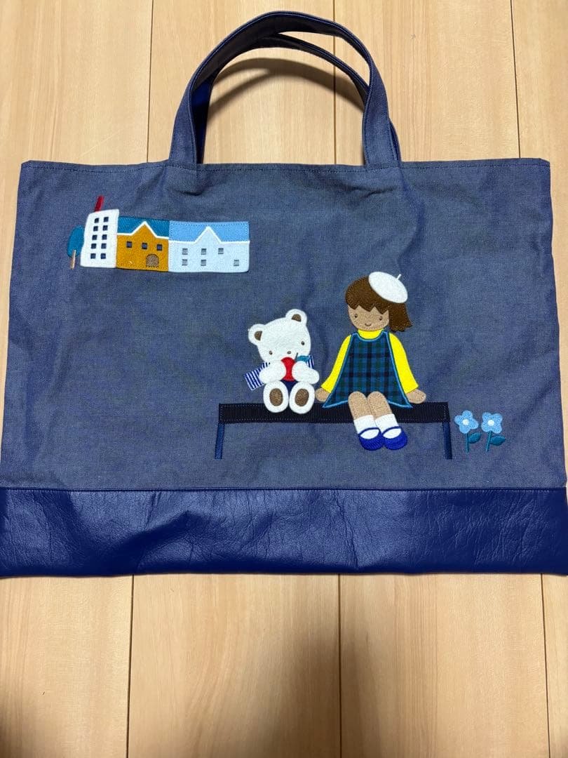 ファミリアデニムバッグ　2023 AW完売品 ファミリア×ビームス ジャパン、2023年干支「卯」デニムバッグ/ポーチ